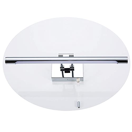 Espejo de baño con luz y lámpara cromada de 4000K orientable 2