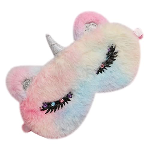 HEATSHAKING ユニコーンデザイン 立体型アイマスク 軽量で快適な家用遮光マスク 用睡眠アクセサリー 学生やオフィス向け昼寝用