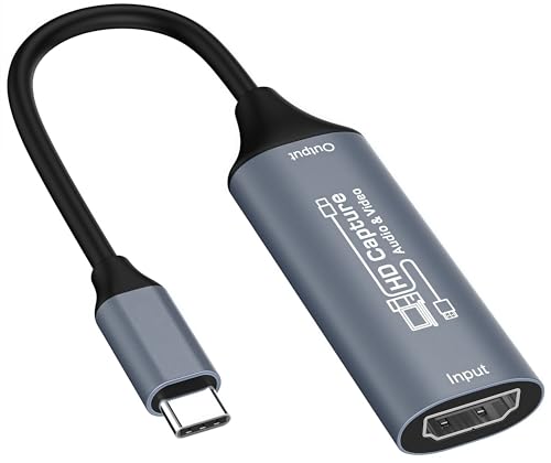 キャプチャーボード switch対応 USB C HDMI 変換アダプタ HD画質1080P/4Kパススルー機能