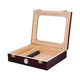 Artisanat du bois : cette boîte décorative en bois est fabriquée à partir de matériaux de qualité, offrant un design intemporel qui rehausse l'esthétique de tout espace. elle peut servir de cave à cigares de voyage ou de présentoir à cigares pour un bar à domicile