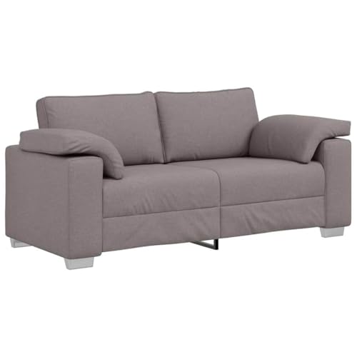 Sofá taupe de tela con asiento ergonómico de 180 cm de largo 3