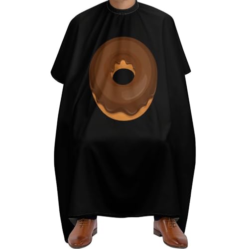 Chocolate Donut Hair Cutting Cape for Men Women Waterproof Barber Cape Adjustable Salon Haircut Capes