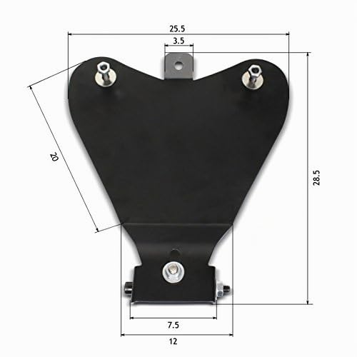 Selle Solo à Ressort Yamaha XV 125 Virago Craftride FL avec Plaque de Base