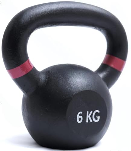 Image of TAURAS Kettlebell, 6KG Kettle Bell, Cast Iron Kettlebell, Kettlebells Weight, Kettlebells for Home Gym