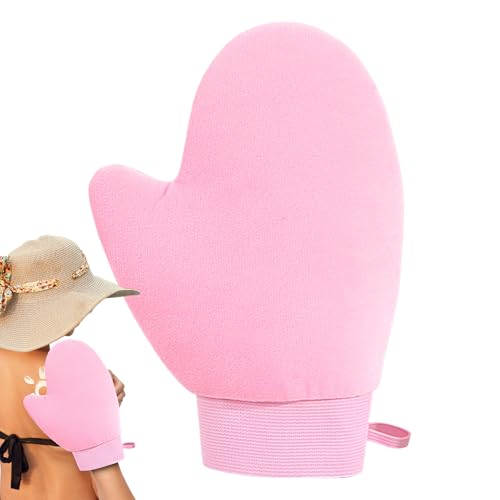 Guante autobronceador | Herramienta de belleza suave sin rayas | Guante autobronceador para loción, para loción, mousse, piscina, casa, ducha, cuerpo, espalda, cara, piernas