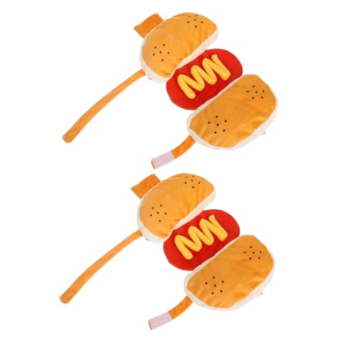 ifundom Disfraz De 2 Piezas para Perro Hamburguesa Disfraz De Halloween para Perro Caliente Sudadera con Capucha Traje De