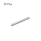 sourcing map 15Stk. Vollgewindestange M5 x 50mm 0,8mm Gewindesteigung Edelstahl 304 Rechtsgewindestangen Stangenbolzen