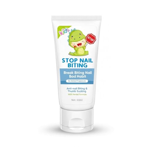 Nail Biting Treatment for Kids Extra Strength Nail Biting Prevention Cream for Toddlers & Adults Stop Thumb Sucking Habit Deterrent Natural Bitter Formula to Promote Nail Growth 2 oz