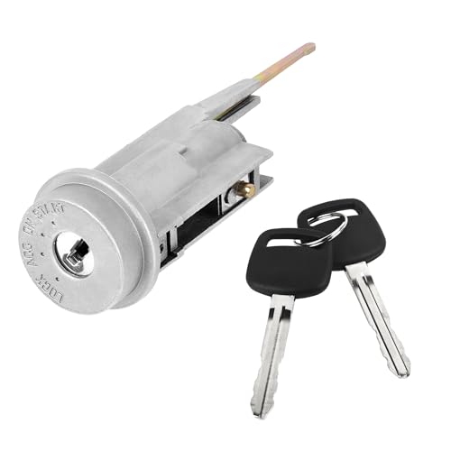 LENMISO Ignition Switch Lock Cylinder and Keys Set Compatible with