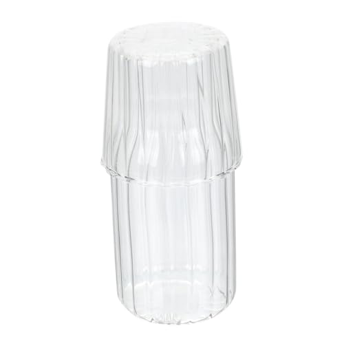 SOIMISS Cooling Kettle Glass Water Carafe for Bedside for Household Use Includes One Jug and Cup for Dormitory Home Supply and Convenient Glass Carafe for Daily Water Jug Needs
