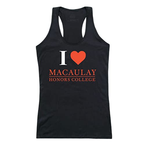 I Love Macaulay Macaulay Womens Tank Top Tee T-Shirt - Black, X-Large
