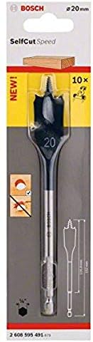 Bosch Professional 7x Expert SelfCut Speed Spade Drill Bit Set (for Softwood, Chipboard, Ø 16-32 mm, Accessories Rotary Impact Drill)