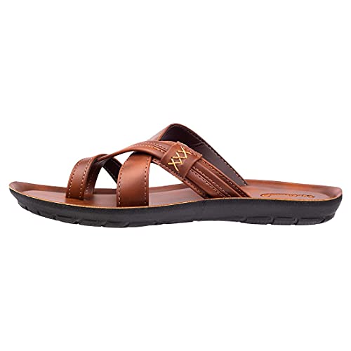 Image of Walkaroo Gents Tan Sandal ( 13322 ) 10 UK