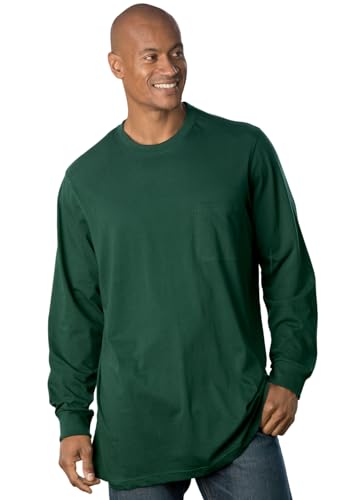 Boulder Creek by Kingsize Men's Big & Tall Heavyweight Crewneck Long-Sleeve Pocket T-Shirt3