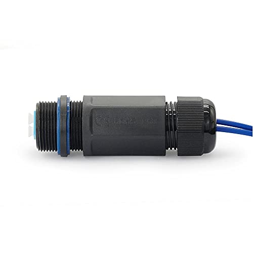 Fastcabling Fiber Optic Cable Coupler/Connector, Lc To Lc, Singlemode, Duplex, Ip68 Waterproof, Outdoor Use, Fiber Optic Cable Extension #TOP2