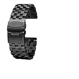 HuanJ Cinturino in acciaio inossidabile nero compatibile con Watch GT 4 3 Pro 2 46MM Cinturini for orologi da uomo 20mm 22mm di larghezza(D-Black,22mm)