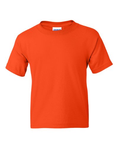 T-shirt orange Gildan pour les activités de plein air des enfants