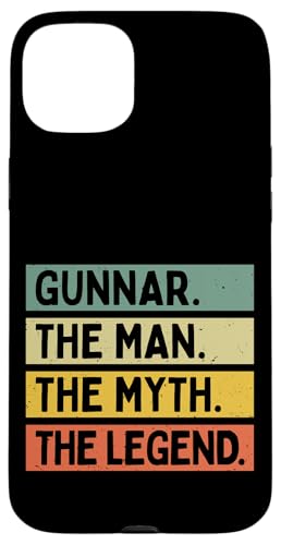Gunnar The Man The Myth The Legend �ʔ������� �J�X�^�}�C�Y�� �X�}�z�P�[�X iPhone 15 Plus �p