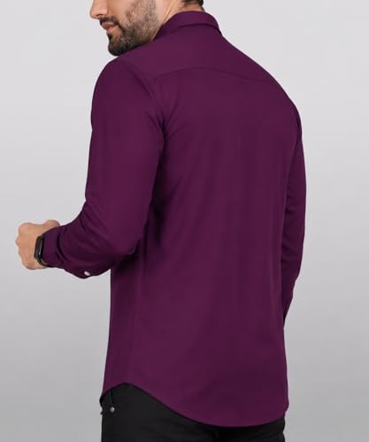 Image of CB-COLEBROOK Men's Casual, Regular Fit, Solid Colour, Lightweight, Button Down, Casual Wear, Shirt with Pocket. Suitable for Office & Casual Use
