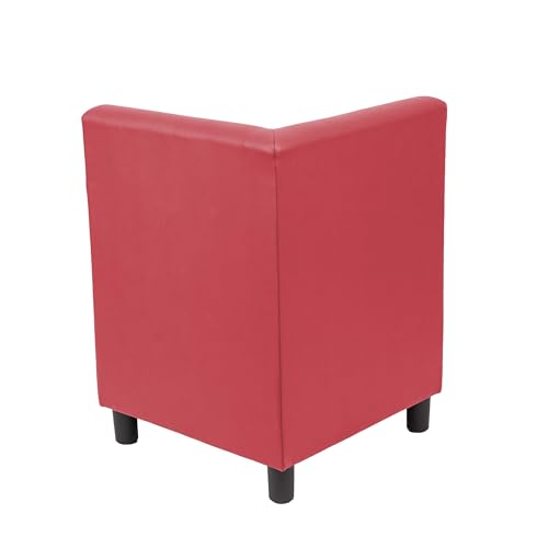 Image of FDP Kid Comfort Collective Modular Corner Armless Chair - Red