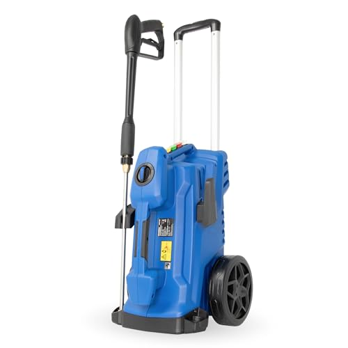 HYUNDAI Hochdruckreiniger HPW3100IE max. 190 bar - 660 l/h 3100 W Induktionsmotor verdreh-sicherer 10m Schlauch 4 Düsenaufsätze rotierende Turbodüse