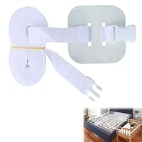 TMRBBesty Beistellbett Befestigung für Beistellbett Baby Boxspringbett, Babybett Umrandungen, 6m Gurt für Babybett, Sichert das Kinderbett Gut, Weiß