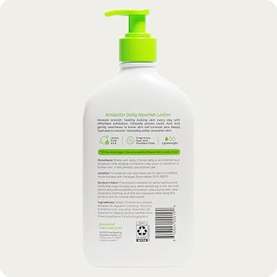 AmLactin Intensive Healing Body Cream 12 oz Tub & Daily Nourish 12% - 14.1 oz Body Lotion with 12% Lactic Acid