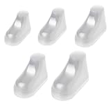 30Pcs Clear Baby Feet Display, 8/9/10/11/12cm Mixed Size Plastic Shoe Trees, Baby Transparent Shaper Holder for Booties Shoes and Socks