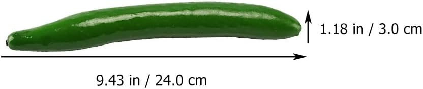 TOYANDONA 10 Pcs Artificial Cucumbers 9.44 Inch Lifelike Simulated Vegetable Models for Home Kitchen Restaurant Decor and Photography Props