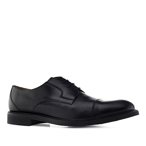 Andrés Machado - Zapato Elegante para Hombre Fabricado en Piel de Primera Calidad - Am-Oxford - Zapatos de Vestir para Hombre/Mocasines para Negocios y Uso Diario - Color Negro, EU 49