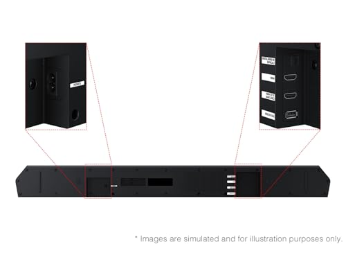 Image of Samsung HW-Q600F Soundbar 3.1.2ch Dolby Atmos with Wireless Subwoofer, DTS Virtual:X, Q-Symphony, HDMI eARC, Bluetooth Sound Bar for TV Home Theater