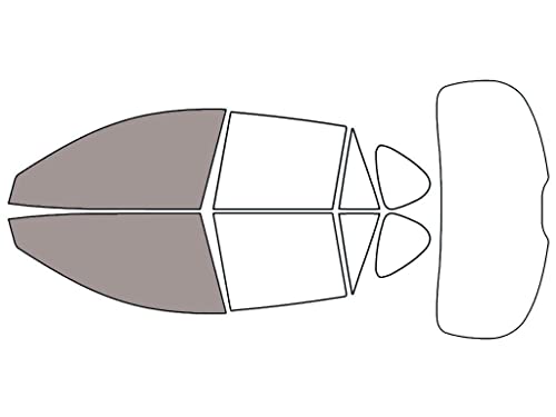 Rvinyl Window Tint Kit Compatible with Mazda Cx-5 2013-2016 - Front Precut Kit - 50%