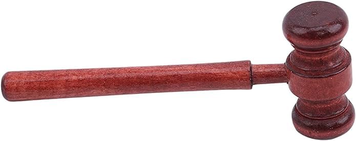 Brown Handmade Wooden Gavel, Auction Gavels, Vintage Judge Gavel, Props and Clothing Accessories,Desk Accessories and Workspace Organizers School Supplies