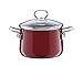 Produktbild Riess, 0703-008, Fleischtopf mit Glasdeckel, NOUVELLE, ROSSO EXTRA STARK, Durchmessser 20 cm, Höhe 21,3 cm, Inhalt 4 Liter, Emaille, Induktion