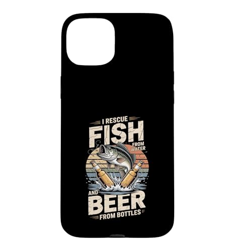 I Rescue Fish from Water and Beer from bottle �X�}�z�P�[�X iPhone 15 Plus �p
