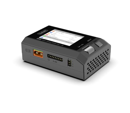 ZIJUNYUAN ToolkitRC M8P - Cargador de batería de polímero de litio (600 W, 20 A, CC, descargador para batería de polímero de litio 1-8S, comprobador ESC (versión actualizada M8S)