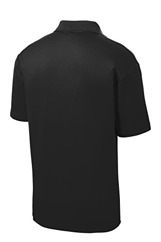 Men's Custom Golf Shirt. Custom Embroidered Polo Shirt/Golf Shirt (L, Black)
