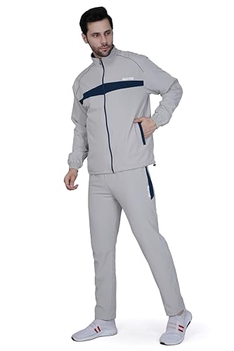Image of BW:Beatwide Men's Tracksuit NS Dot Terry Polyester Spandex Full Stretch | Track Suit for Man Winter Wear | Sports Track Suit for Men Gym Running, Workout