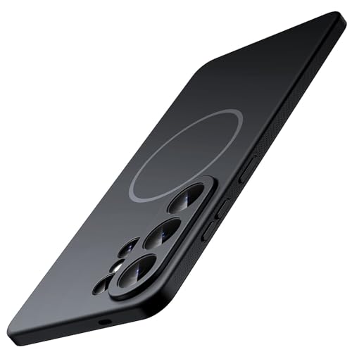 Image of JETech Slim Cover Case for Samsung Galaxy S26 Ultra, Compatible with MagSafe, Anti-Slip Grip & Full Camera Lens Protection, Soft TPU Protective Phone Cover, Shockproof (Black)