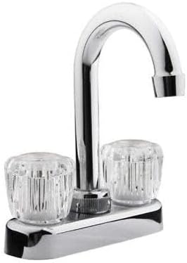 DFPB150ACP DF-PB150A-CP RV Bar Faucet - Clear Knobs (Chrome Polished) DF-PB150A-CP