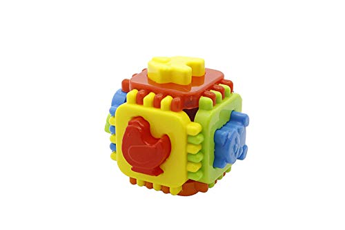 RATNA'S Wonder Sand 500 Grams for Play. Smooth Sand (Green 500 Grams) Educational Puzzle Ball 2 in 1 Educational Nursery Cube 6 Wildlife Animal Moulds with Interlocking Cube