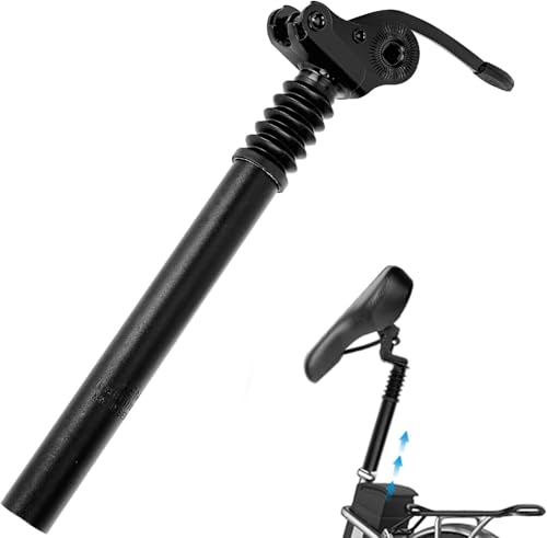 Gagaciso 25,4/27,2mm Klappbare Aluminiumlegierung Sattelstütze für E-Bike und Faltrad, Schwarz