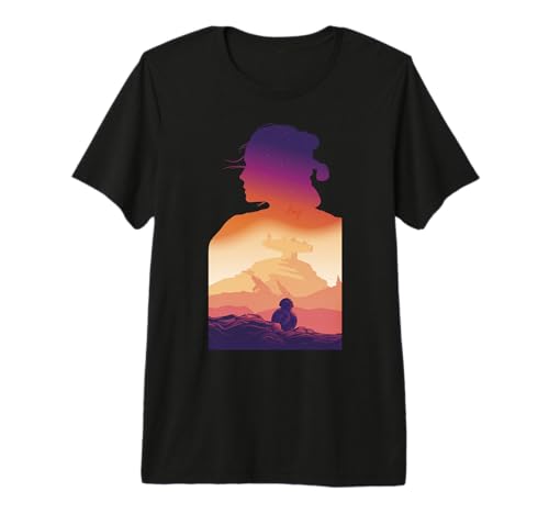 T-shirt Star Wars Rey silhouette, le cadeau idéal pour anniversaire de fan