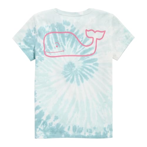 Image of Vineyard Vines Girls' Girls' Vintage Whale Outline Swirl Tie Dye Short-Sleeve Tee