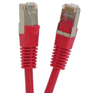 Cable de red Cat5E FTP 7.62 m rojo, pack de 2 miniatura 1