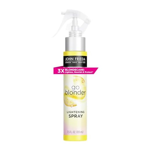 John Frieda Go Blonder Lightening Spray, Controlled Hair Lightener to Gradually Lighten Hair, with Citrus and Chamomile BlondMend Technology, 3.5 Oz
