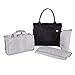 Chicco 04079467310000 – borsa Organizer con fasciatoio, colore: Pure Black