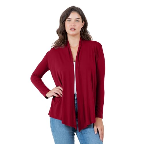 Image of Azules Long Sleeve Womens Cardigan, Thin Flowy Rayon Sweater Lightweight Cardigan for Casual or Dressy Outfits
