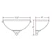 Design House 514554 Millbridge Traditional 1-Light Indoor Dimmable Wall Sconce with Alabaster Glass for Bathroom Hallway Foyer, Oil Rubbed Bronze