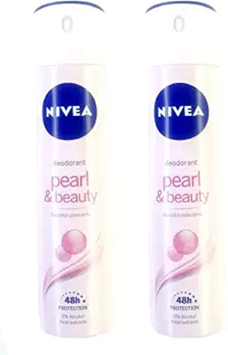 Nivea Pearl & Beauty Deodorant 0% Alcohol 300ml Deodorant Spray -...
